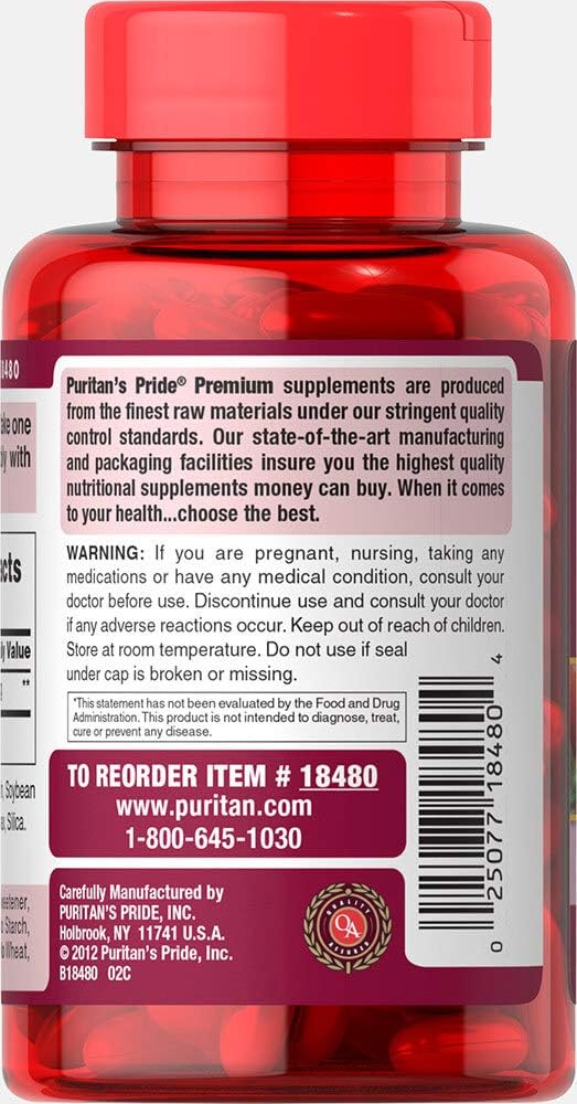 Puritan's Pride Lycopene 40 mg - 60 Softgels 24Hr Smart